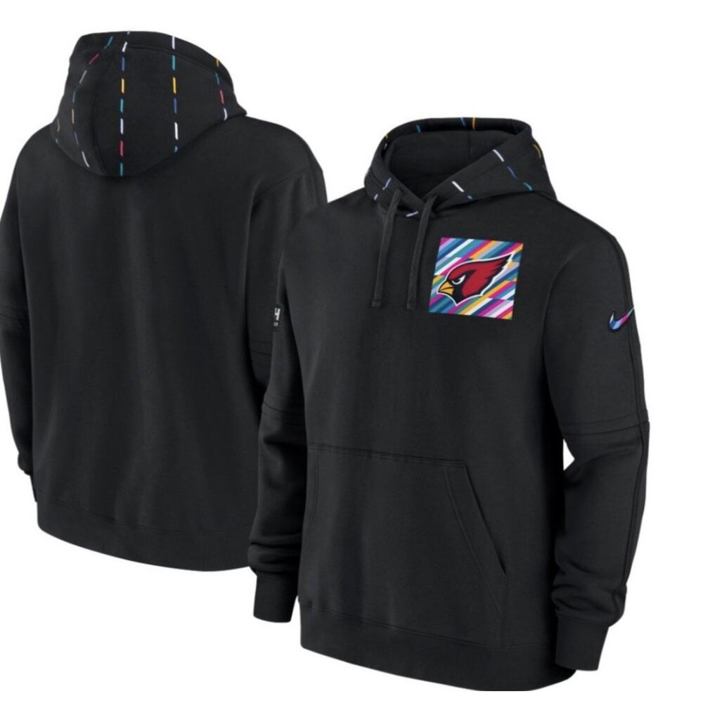 NWT Women’s Nike Arizona Cardinals Crucial Catch Sideline Hoodie XL Black
